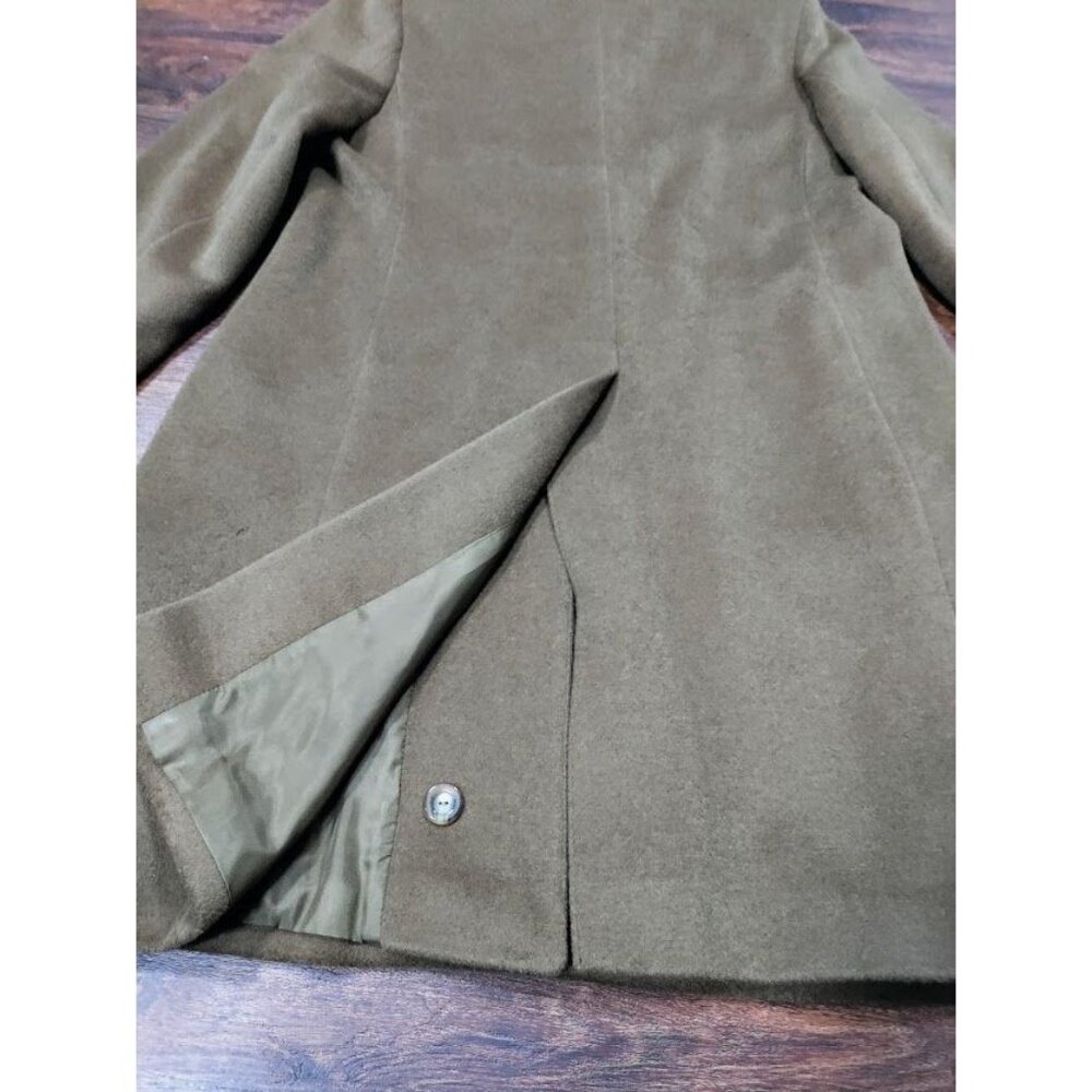 Vintage 70s Pierrette Superangora Wool Cashmere Angora Button Down Over Coat Cam - Picture 12 of 16